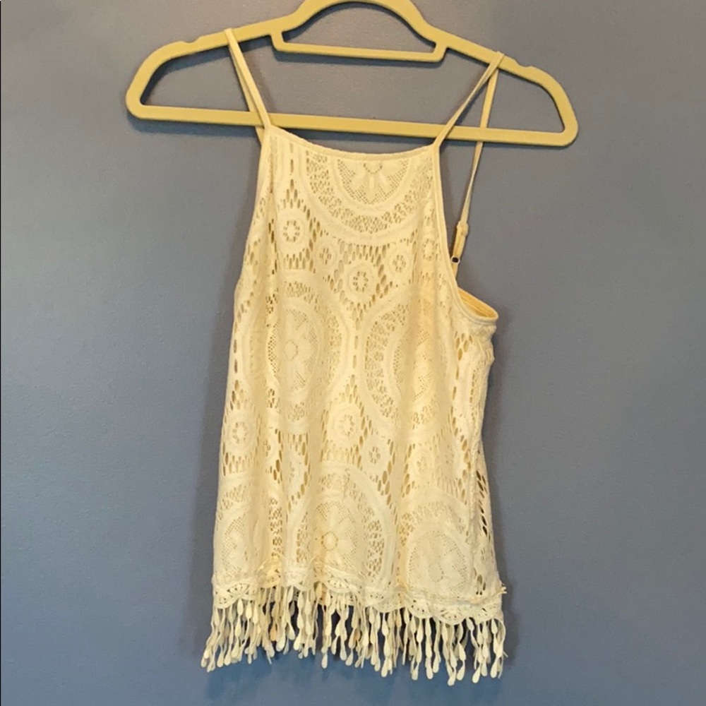 Lace tank top